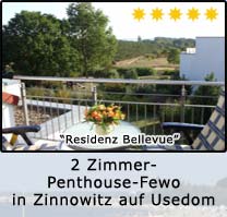 Penthouswohnung mit 2 Dachterrassen in der Residenz Bellevue in Zinnowitz auf Usedom, 5 Sterne Ausstattung